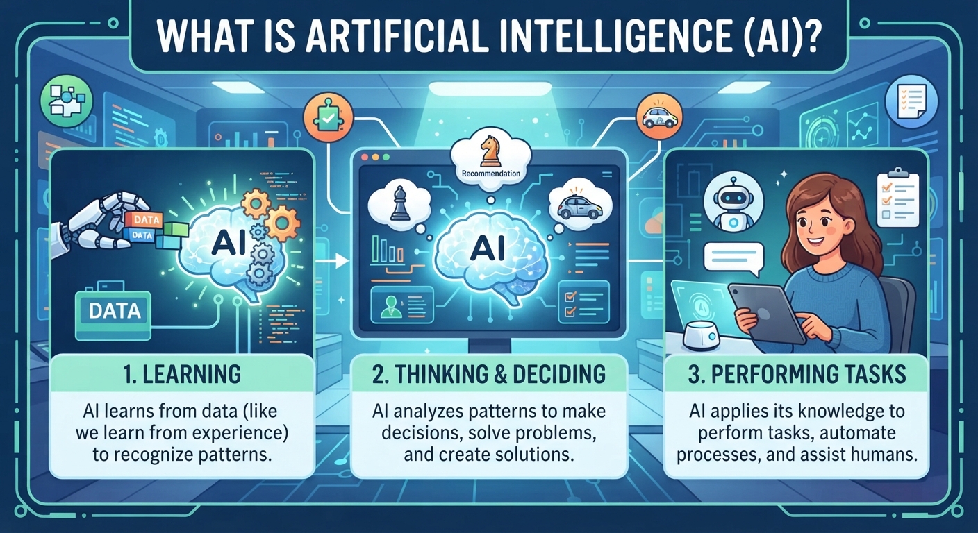 what is ai in simple language