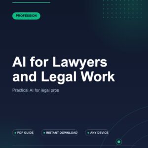 AI for Lawyers and Legal Work