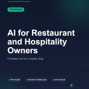 AI for Restaurant and Hospitality Owners