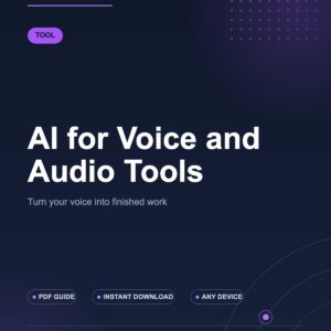 AI for Voice and Audio Tools