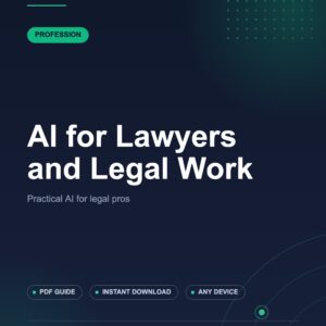 AI for Lawyers and Legal Work