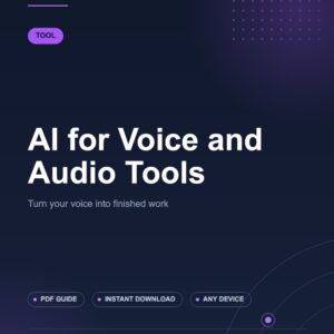 AI for Voice and Audio Tools